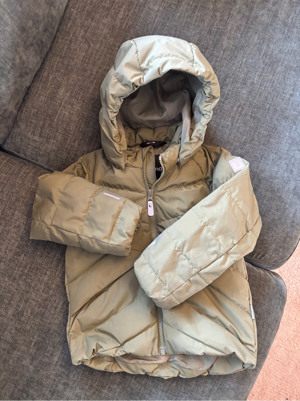 Reima Kupponen down jacket - 3T/98cm green
